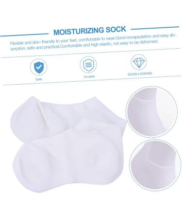 POPETPOP 1 Pair Protective Socks Moisturizing Socks Feet Moisturizer Socks Womens Socks Preserve Sock Feet Care Sock for Rough Skin Feet Treatment Foot Skin Sock Foot Care White Aloe - Buy Online on GoSupps.com