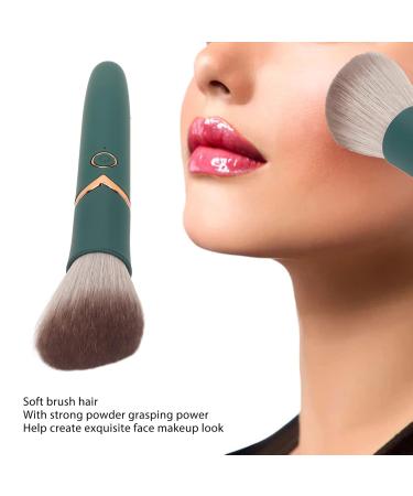 Rechargeable Makeup Brush - 180mAh Battery 10 Vibration Gears Waterproof Electric Beauty Brush for Travel - Soft Hair Eco-Friendly Green - Buy Online on GoSupps.com