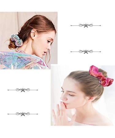 8 Piece Metallic Hair Ties - Colorful Elastic Scrunchies & Rubber Bands for Women & Girls - Stylish Mermaid Hair Accessories - Buy Online on GoSupps.com