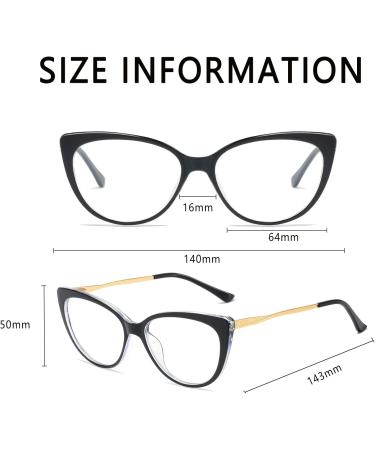 Shop Ljczka Vintage Cat Eye Blue Light Filter Glasses for Women Metal Anti-Fatigue Frames - Buy Online on GoSupps.com
