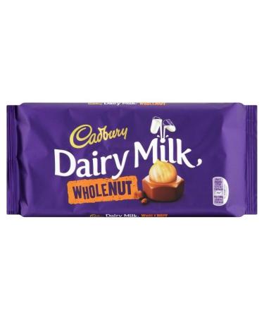 Cadbury Cadbury Dairy Milk Whole Nut Bar (200g) - Pack of 6