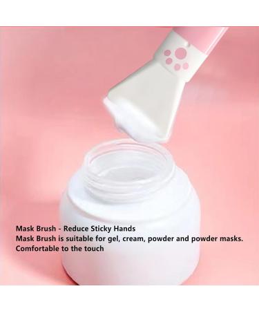 Face Ma sk Applicator Silicone Clay Mas k Brush Applicator Soft Face Ma sk Applicator Tool With Dual Head Flexible Face Makeup Brushes Or Cream Essence Lotion And Cosmetics Silicone brush rose red - Buy Online on GoSupps.com