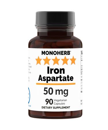Iron Aspartate 50 mg - 90 Veg Capsules