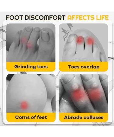 Silicone Anti-Friction Gel Toe Protector - 20pcs Clear Breathable Caps for Toe Protection - Buy Online on GoSupps.com