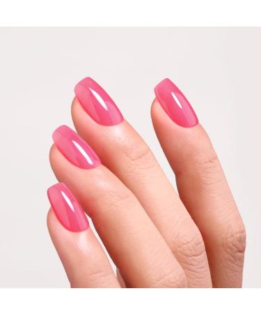 Jelly Gel Nail Polish Pink Tulip Jelly Nail Polish Gel Translucent Sheer Spring Summer Nail Gel Polish Soak off UV LED Light for Nail Art DIY Manicure 15ML Pink Tulip Jelly Gel - Buy Online on GoSupps.com