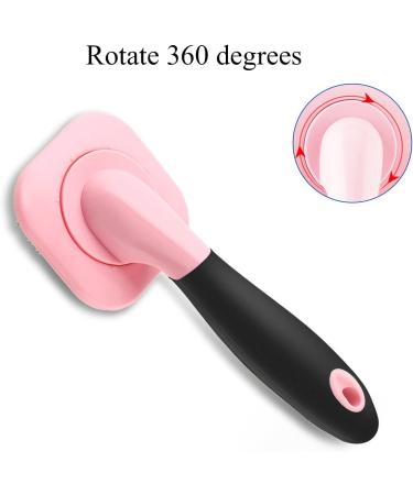 Glendan Dog & Cat Brush - Small Pink Slicker Grooming Tool for Shedding - Buy Online on GoSupps.com