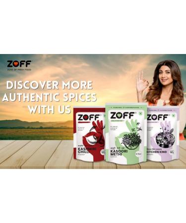 Zoff All Natural Spice kit | Set of 15 Authentic Indian Spices Essential for Every Kitchen | Cardamom Carrom Black Pepper Fenugreek Leaves Fennel Cumin Garam Masala Asafetida Mustard Kashmiri Chili Turmeric Chili Coriander Kitchen King | Premium Quality I - Buy Online on GoSupps.com