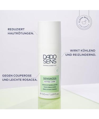 DADO SENS SENSACEA Extra Care Facial Stimulant 50 ml antiredness special care for rosacea and couperose relieves heat sensation skin redness and itching vegan for the - Buy Online on GoSupps.com