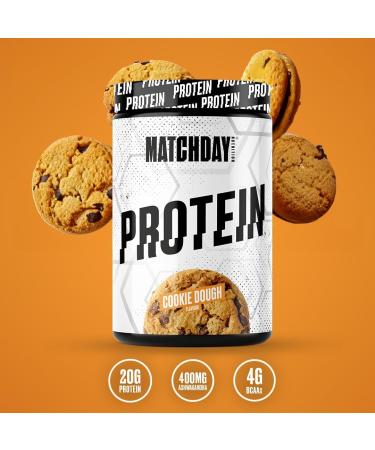 Matchday Nutrition Vegan Protein Powder Cookie Dough - 600g with Ashwagandha for Regeneration | Ideal for Footballers & Post-Sport Recovery - Buy Online on GoSupps.com