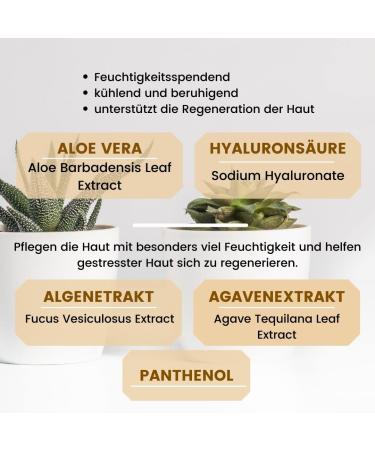 Venicebody Aloe Vera After Sun Serum - Cooling Oil-Free Skin Calming Care with Hyaluronic Acid | Relieve Heat & Revitalize Skin - Buy Online on GoSupps.com