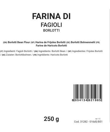 Bongiovanni Natural Borlotti bonenmeel 250 g - Buy Online on GoSupps.com