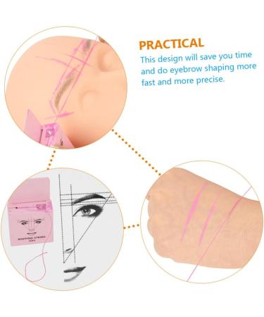 FOMIYES 4pcs Beauty Tools Eyebrow Positioning Ruler Household Eyebrow Shaper Measuring Ruler Draw a Line Ink - Buy Online on GoSupps.com