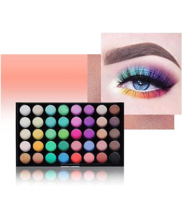 40 Colors Eyeshadow Eye Makeup Palette Watercolor Pigment Durable Dry Wet Apply Multipurpose Matte and Glitter Safe To Use for Daily Grooming (E40#2) 1 count (Pack of 1) - Buy Online on GoSupps.com