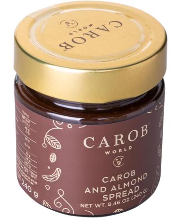 : Carob and Almond Spread | Gluten-Free & No Added Sugar | 240g - Buy Online on GoSupps.com