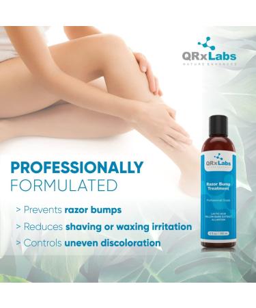 Razor Bump Treatment - Prevents Ingrown Hair & Irritation - Face, Underarms, Legs, Bikini - 6 fl oz - Buy Online on GoSupps.com