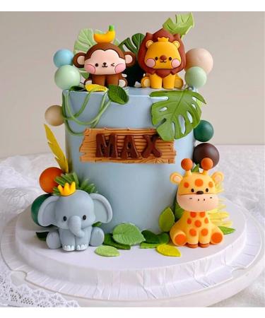 JeVenis Jungle Animals Cake Decoration - Safari Birthday & Baby Shower Decor | Perfect for Celebrations - Buy Online on GoSupps.com