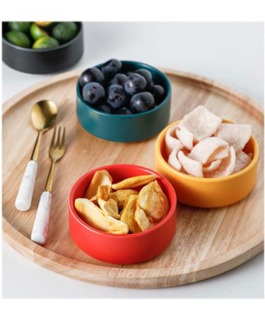 Fruit Bowl Snack Containers Dip Bowl Set Porcelain Bowl Round Seasoning Dish Snack Serving Dish Selection Suitable for Kitchen Breakfast Bowls (Color : D) (C) - Buy Online on GoSupps.com