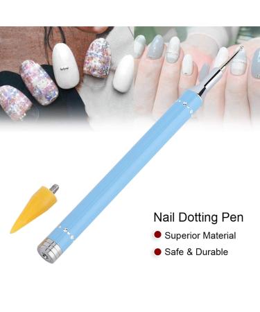 Double-Ended Pointing Drawing Pencil - Sweetness Color Nail Wax-Stone Tool for Easy Nail Art - Blue Marble Manicure Tool - Buy Online on GoSupps.com