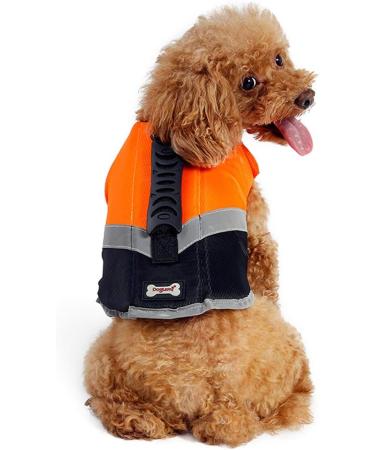 Rantow Dog Life Jacket with Superior Buoyancy & Rescue Handle - High Visibility Float Coat Dog Lifesaver Vest in Beach Pool Boating Safety Swimsuit Preserver (M Orange) M Orange - Buy Online on GoSupps.com