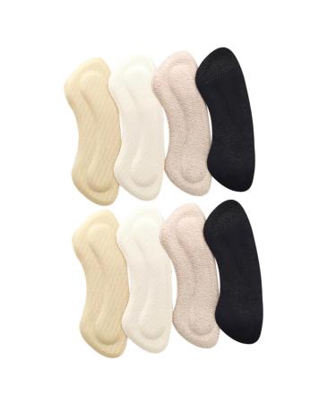FRCOLOR 4 Pairs Follow up High Heel Grips Heel Grips Shoe Pads Shoes Heel Pad High Heel Protectors Insoles for Heels Heel Cushions Grip Self Gel Insoles Patch Anti Drop