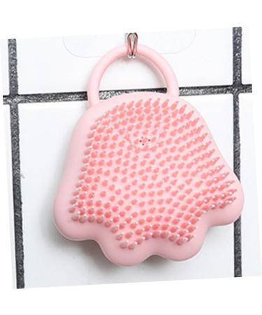 Tovinanna 3-in-1 Shampoo Brush & Scalp Massager - Silicone Hair Comb for Babies & Kids - Pink Pebbles Shower Grooming Tool - Buy Online on GoSupps.com