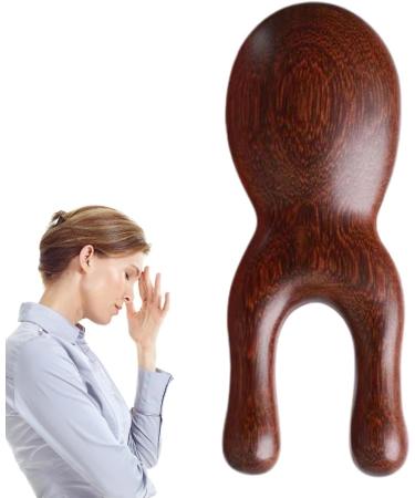Brown Wood Facial Massage Device | Ergonomic Portable Massager for Smooth Skin - Natural Wood Tool for Face Nose Ear & Mouth Massage - Buy Online on GoSupps.com