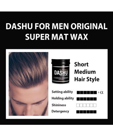 DASHU Premium Original Super Mat Wax  Strong Hold Without Shine, Easy  to Wash, Styling Wax