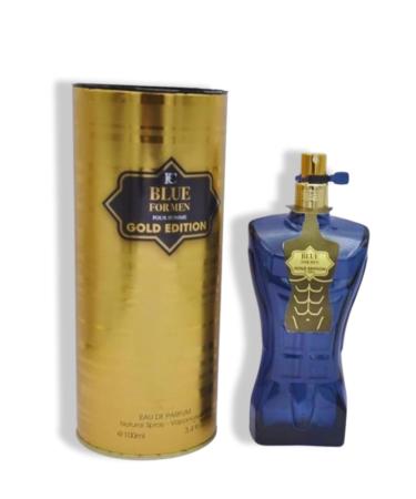 Blue For Men Gold Edition Eau de Parfum Amber Fougere fragrance for Men 3.4 - Buy Online on GoSupps.com