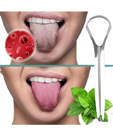 Buy Stainless Steel Tongue Freshener | Oral Care Tongue Cleaner - Easy to Clean for a Fresh Mouth - Buy Online on GoSupps.com