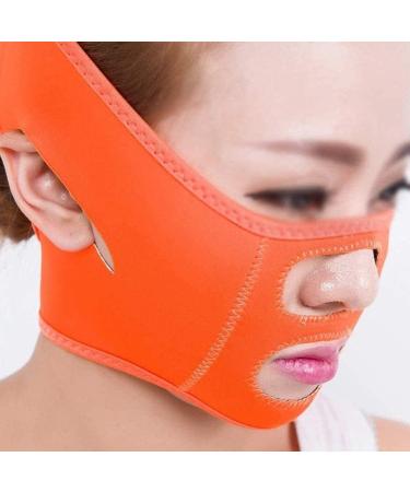 QZMX Face-Lift Belt V-Line Chin Cheek Slimming Strap | Anti Wrinkle Bandage for Sagging Facial | Double Chin Care & Skin Lifting Firming Belt - Blue - Buy Online on GoSupps.com