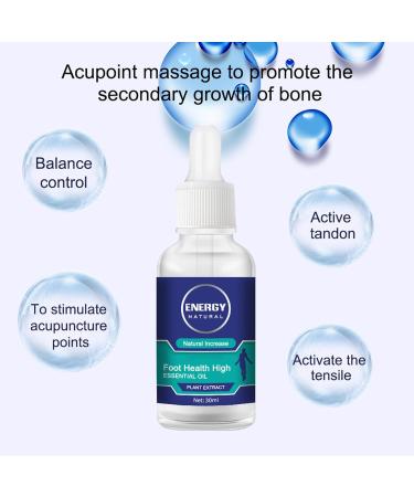 Huile d'augmentation de la hauteur | 30 ml d'huile naturelle lev e Maximisation de la cire d'altitude favorise la croissance osseuse huile pour augmenter la taille du corps atteindre votre - Buy Online on GoSupps.com
