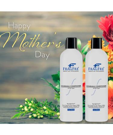 FRAGFRE Fragrance Free Conditioner 12 oz - Hypoallergenic & Parabens Free - For Sensitive Skin - Deep Conditioning - Vegan & Gluten Free - Buy Online on GoSupps.com