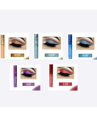 Kisshine Shimmer Blue Liquid Eye Shadow - High Pigment Party Cosmetics Gift for Women and Girls - Blue 4 - Buy Online on GoSupps.com