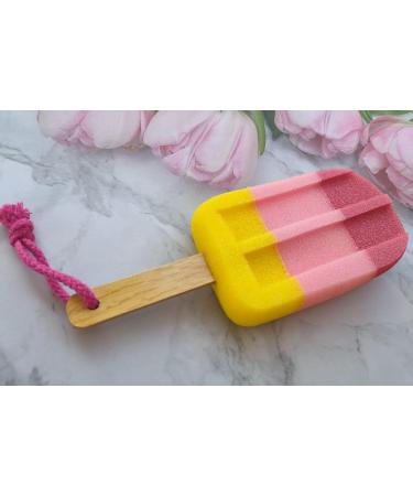 Ice Cream Bath Sponge for Kids - Soft Shower Loofah Scrubber for Gentle Exfoliation and Fun Bath Time Play - Buy Online on GoSupps.com