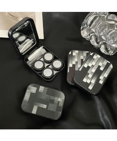 2 Kits Portable 4-in-1 Contact Lens Container & Holder - Travel & Home Storage Set (2 Black Sets) - Buy Online on GoSupps.com