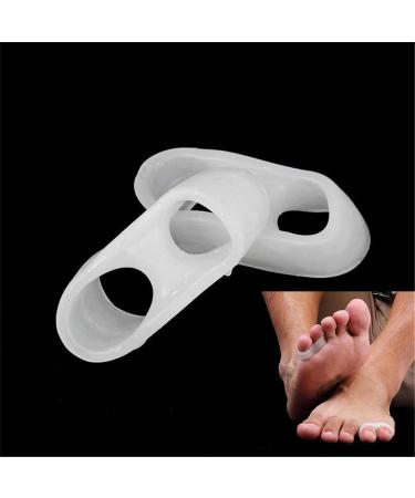 XUEQI Silicone Bunion Corrector Toe Separators - 2 Loop Small Toe Spacer for Bunion Relief and Overlap Toe Alignment - Buy Online on GoSupps.com