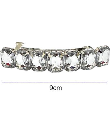 Large French Design Hair Barrettes Clips Elegant White Snap on Hair Clips Grips Pins Womens Girls Hair Accessories Length 9CM (White) - Buy Online on GoSupps.com