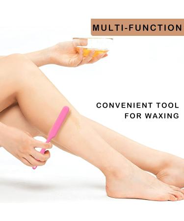 2 Pieces Non-stick Wax Spatulas Jar Spatulas Set Hair Removal Waxing Applicator Easy to clean Reusable Scraper Large Area Hard Wax Sticks for Body Use on Salon and Home Mixing Baking Scrapers 2 Count (Pack of 1) Pink - Buy Online on GoSupps.com