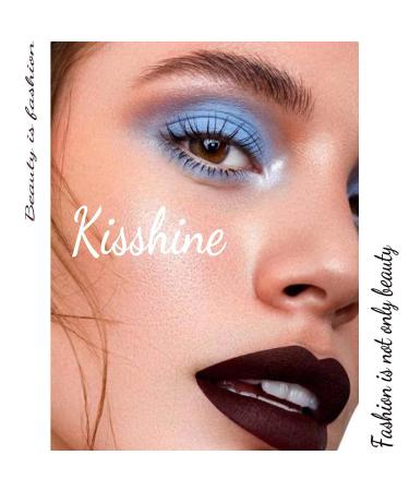 Kisshine Shimmer Blue Liquid Eye Shadow - High Pigment Party Cosmetics Gift for Women and Girls - Blue 4 - Buy Online on GoSupps.com