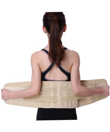 Back Braces for Lower Back Pain Relief Breathable Back Support Belt Adjustable Lumbar Support Belt Reinforced Bones Back Pain Belt XL - Buy Online on GoSupps.com