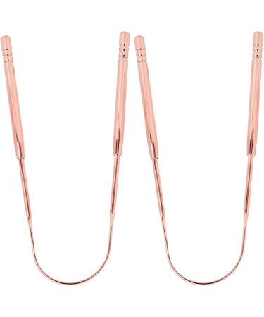 Buy KENANLAN 2 Pack Stainless Steel Tongue Scraper - U-Shaped Tongue Cleaner for Oral Care & Hygiene (Rose Gold) | International Shipping Available - Buy Online on GoSupps.com