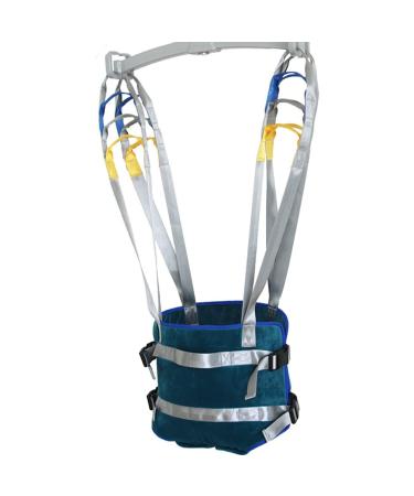 Transfer Nursing Sling Hoist Lift Toileting Sling Padded Sling Standing Walking Aids Strap Belt for Elderly &Amp Disabled Standing Walking Aids Strap Belt Grey Blue Large