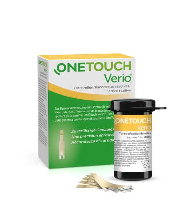 OneTouch Verio blood glucose test strips 50 pieces for blood glucose measurement in diabetes (sugar disease) - Buy Online on GoSupps.com