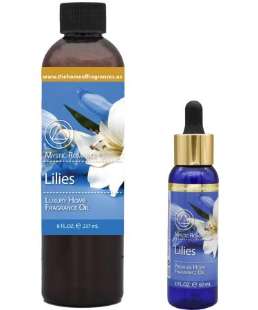 The Home of Fragrances - Set of 2 Bottles of Fragrance Oils - 2oz & 8oz (Lilys)
