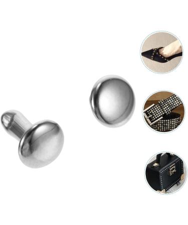 NUOBESTY 100 Sets Flat Rivet Decor Punk Jacket Alloy Leather Studs Leather Repair Studs Round Nail Self Made - Buy Online on GoSupps.com