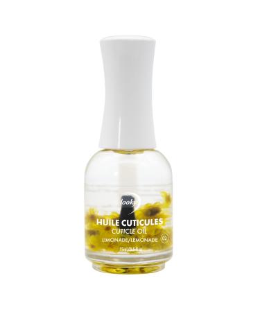 Looky Cuticle Oil - Lemonade Scent - Nourishing Jojoba Oil with Vitamins E & B - Moisturizes Revitalizes Nails Strengthens Cuticles - Fast-Absorbing Non-Greasy - Salon Quality Nail Health Essential - 15ml (0.5fl oz) #2 Lemonade
