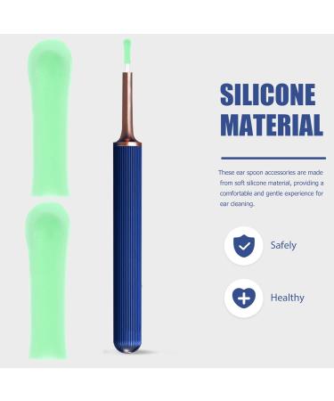 FOMIYES 10pcs Ear Wax Removal Replacement Tips Silicone Ear Spoon Tips Ear Cleaner Replacement Tips Ear Replacement Picks Ear Wax Removal Replacement Accessories Green - Buy Online on GoSupps.com