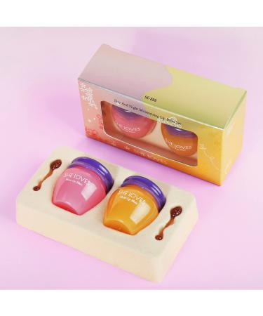 Lip Sleeping Mask Natural Lip Plumper and Care Serum Honey & Sakura Moisturizing Hydrating & Reduce Fine Lines Enhancer for Fuller Plumper Gloss Day & Night Use