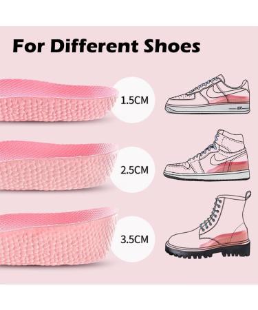 JADE KIT Height Increase Insoles for Women - 0.6IN Pink Orthopedic Gel Cushions for Arch Support & Heel Lift - Size 8-10 - Buy Online on GoSupps.com