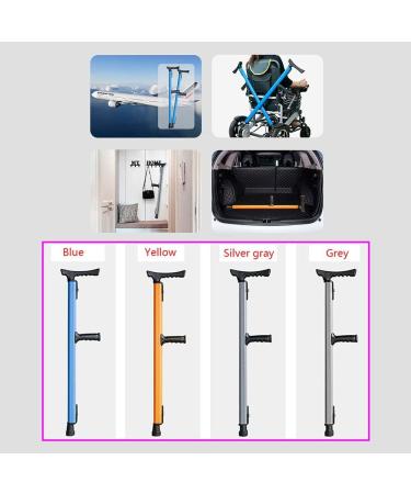 Underarm Crutches Crutches for Adults Medical Crutches with Comfy Handle Retractable Lightweight Walking Stick decorate Lucky Star Selfless dedication Silver - Buy Online on GoSupps.com